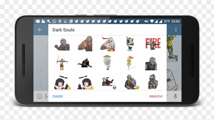 Smartphone Sticker Telegram Dark Souls Video Game PNG