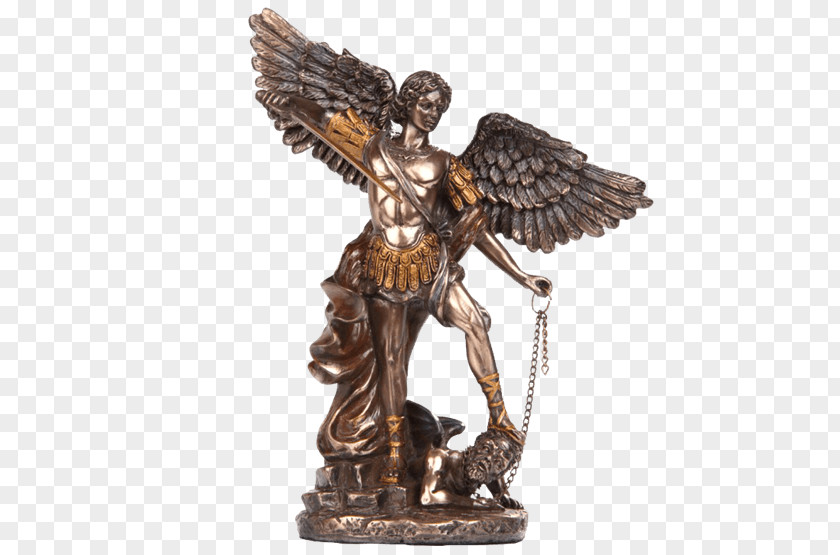 Angel Michael Bronze Sculpture Statue Archangel PNG