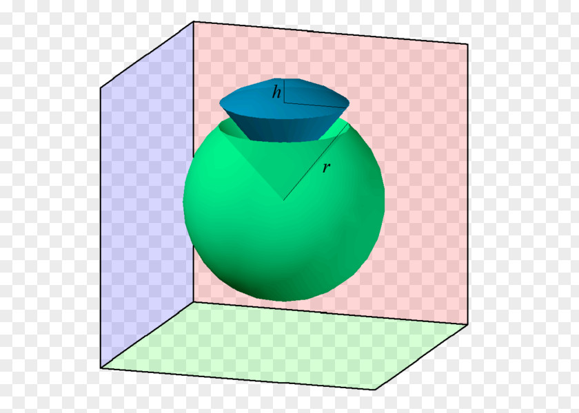 Ball Sphere Spherical Sector Circular Odcinek Kuli Solid Geometry PNG