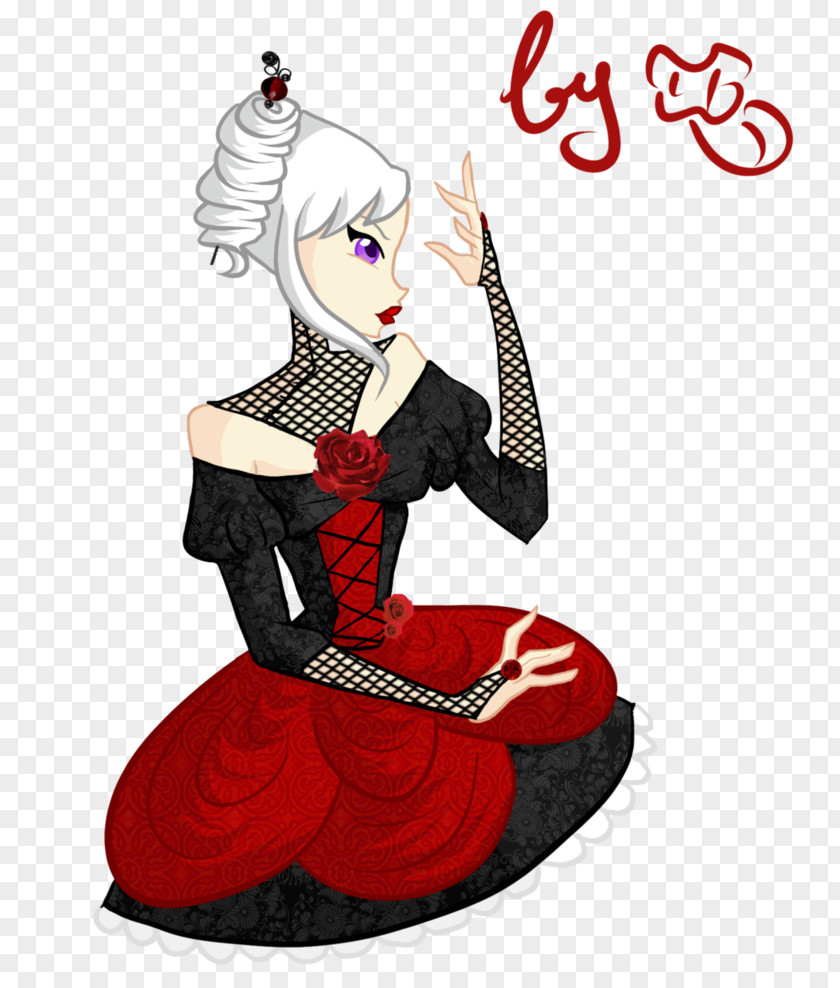 Goth Dress Woman Animated Cartoon Costume PNG