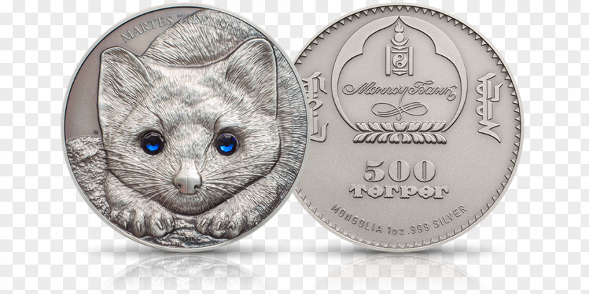 Silver Coin Mongolia Numismatics PNG