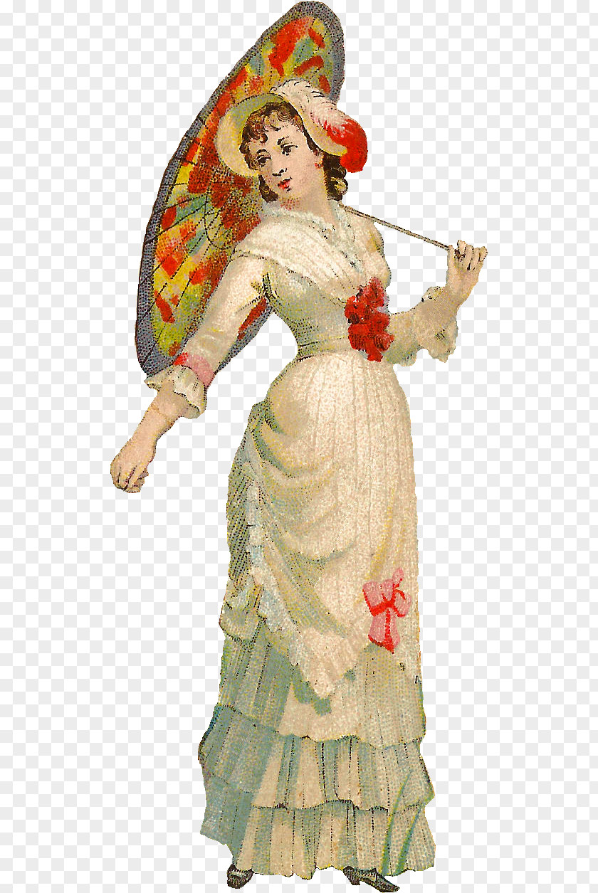 Victorian Fashion Costume Design PNG