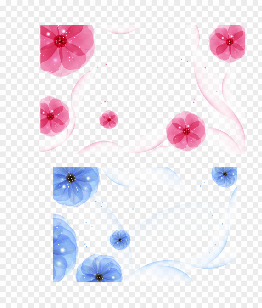 Beautiful Floral Background Euclidean Vector Illustration PNG