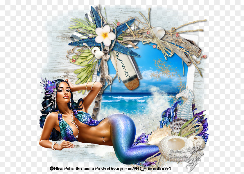 Mermaid Woman Desktop Wallpaper PNG