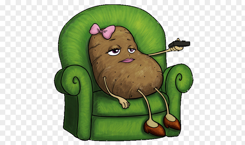 Potato Cartoonist Couch PNG