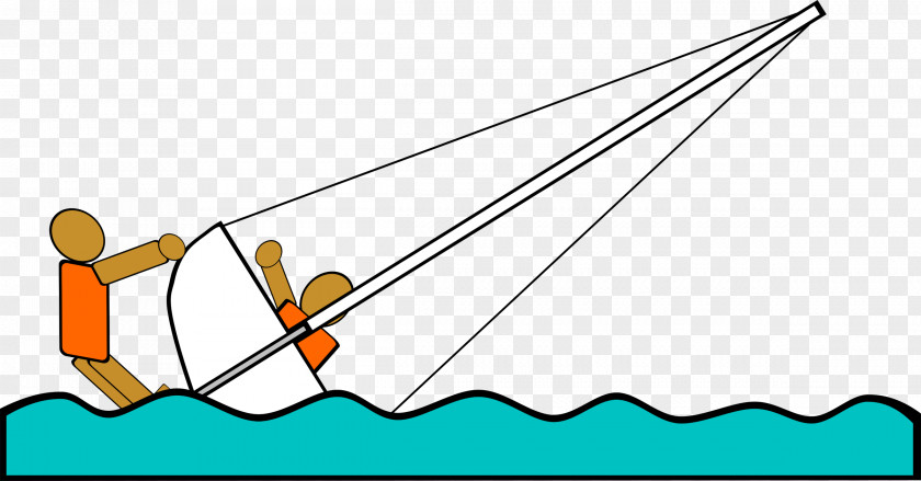 Sailing Capsizing Sailboat Clip Art PNG