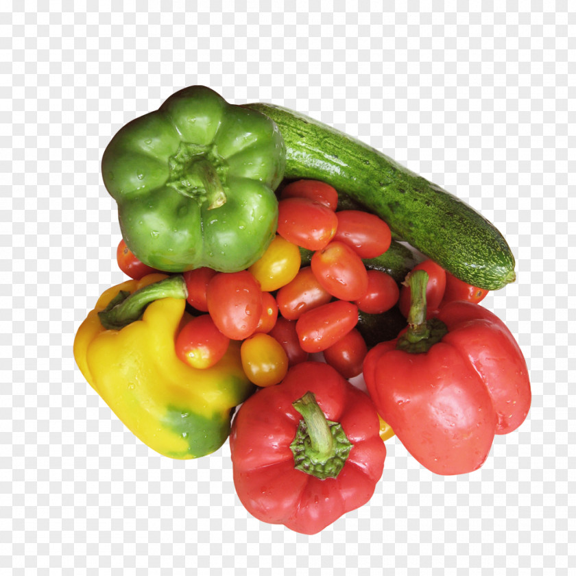 Melon And Fruit Cherry Tomato Food Vegetable Bell Pepper PNG