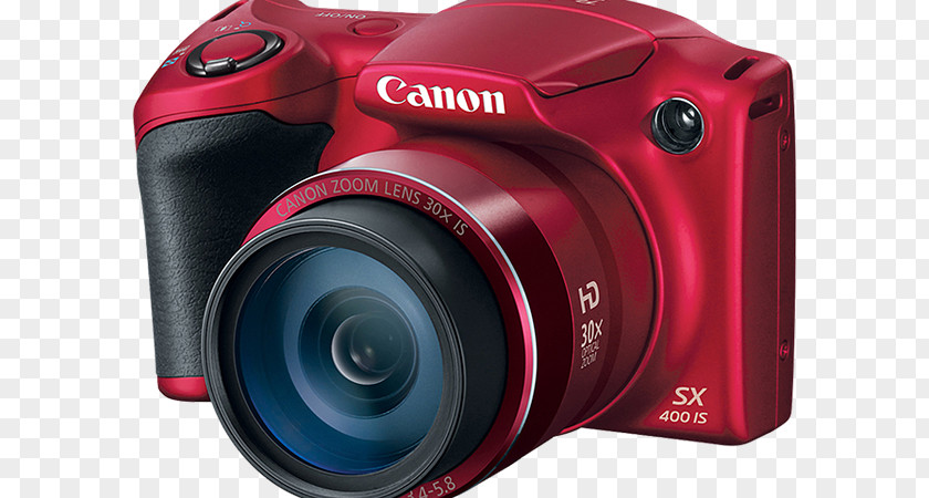 Camera Canon PowerShot SX520 HS Point-and-shoot Zoom Lens PNG