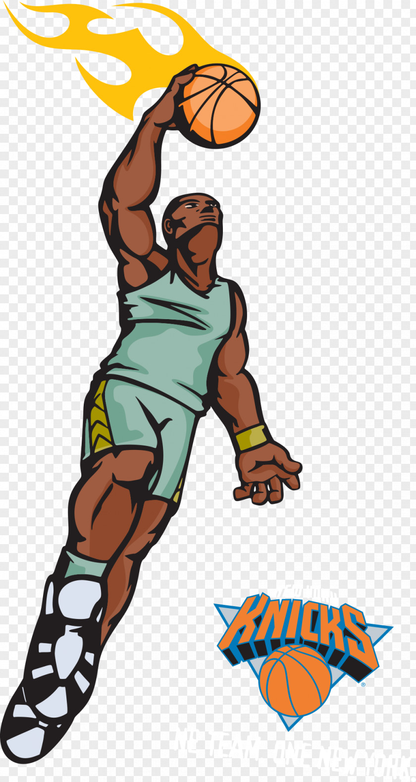 Cartoon Basketball Player Koulan Action Sport Slam Dunk Clip Art PNG