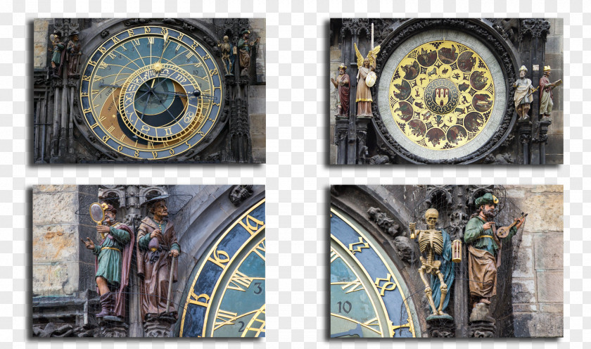 Clock Prague Astronomical Stock Photography PNG