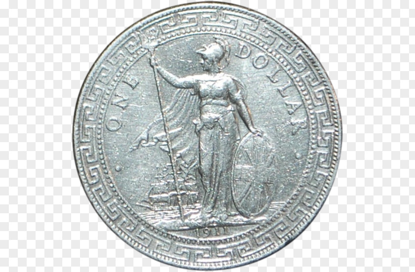 Coin Silver Trade Dollar PNG