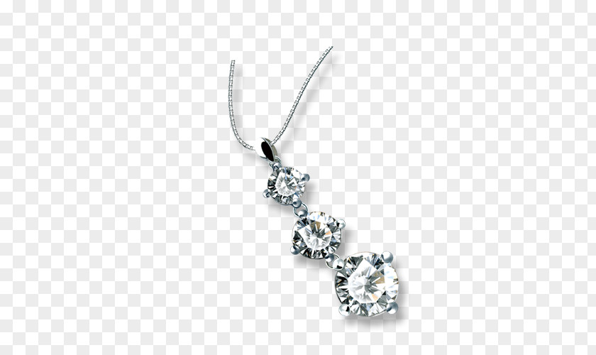 Diamond Necklace Pendant PNG