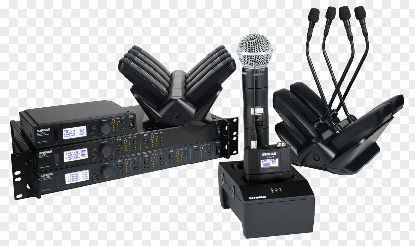 Microphone Battery Charger Digital Wireless System ACT-828 Shure PNG