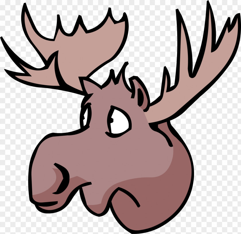 MOOSE Moose White-tailed Deer Antler Clip Art PNG