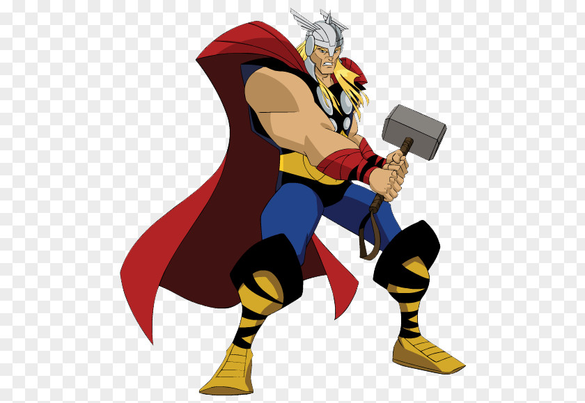 Thor Superhero Animation Clip Art PNG