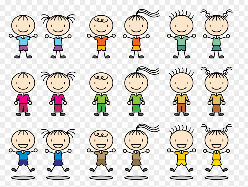 Vector Mouse Painted Cartoon Characters Stick Figure Child Clip Art PNG