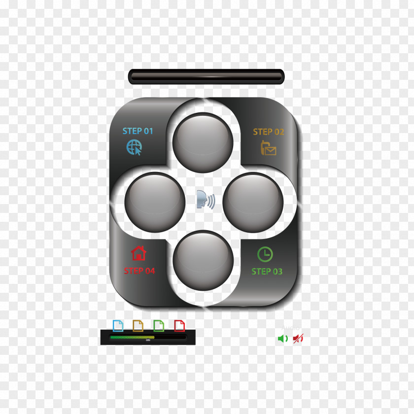 Vector Ppt Information Map Remote Controls Push-button PNG