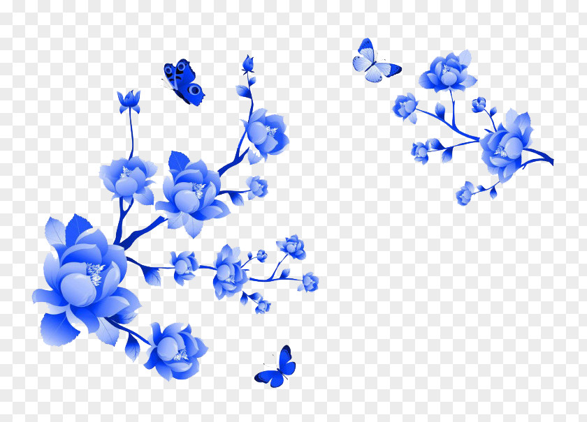 Blue Flower Clipart Download Image Computer File PNG