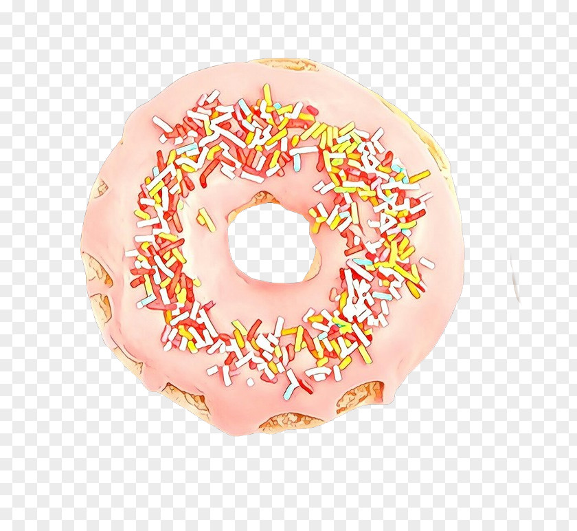 Cider Doughnut Ingredient Pink Background PNG