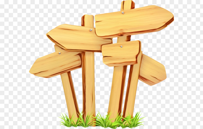 Wood Design Table PNG
