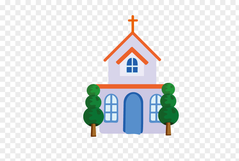 Church Building Illustration PNG
