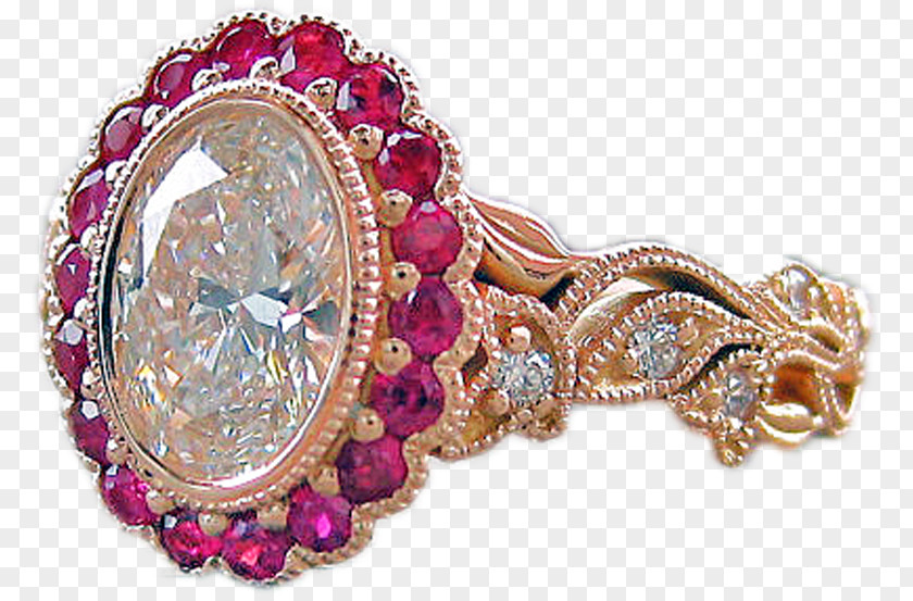 Flower Ferment Facial Mask Ruby Gemstone Jewellery Brooch Bling-bling PNG