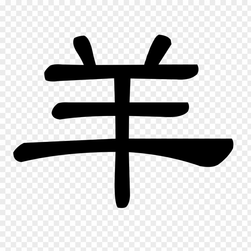 Sheep Hieroglyph Ahuntz Chinese Characters Pictogram PNG