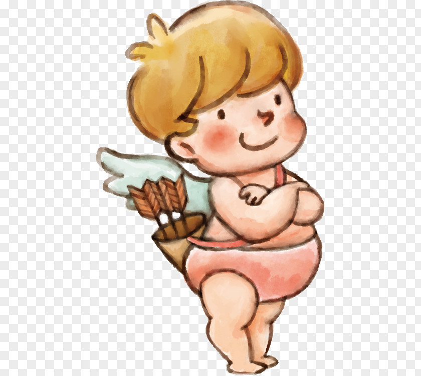 Cupid Painted Angel Clip Art PNG