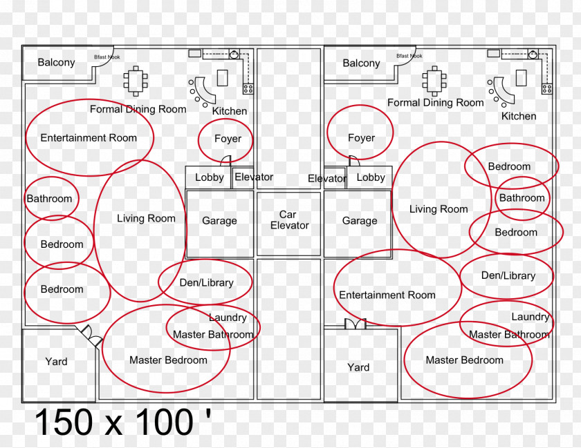 Design Diagram Floor Plan House PNG