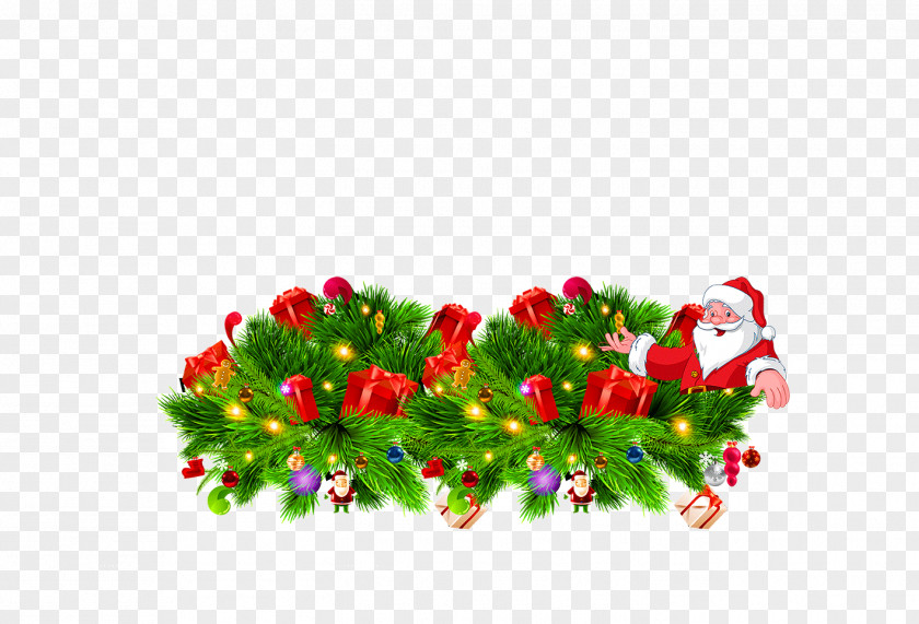 Flowers Santa Claus PNG