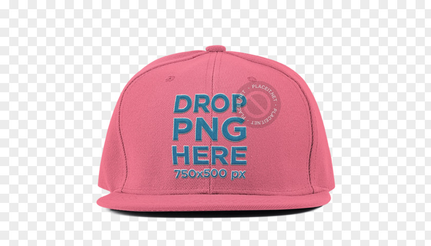 Packaging Mockup Baseball Cap Pink M Brand PNG