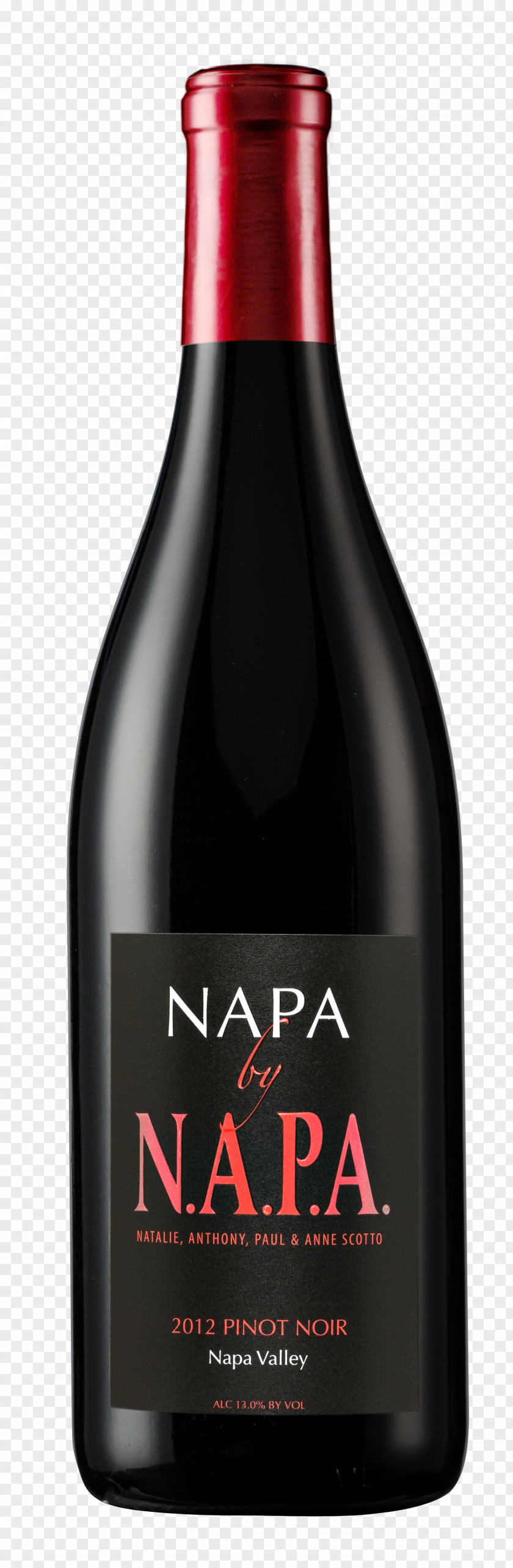 Commercial Red Wine Napa Dessert Bottle PNG