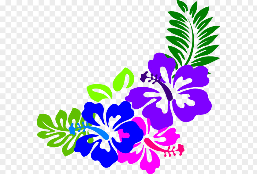 Hibiscus Clip Art Hawaiian Blue PNG