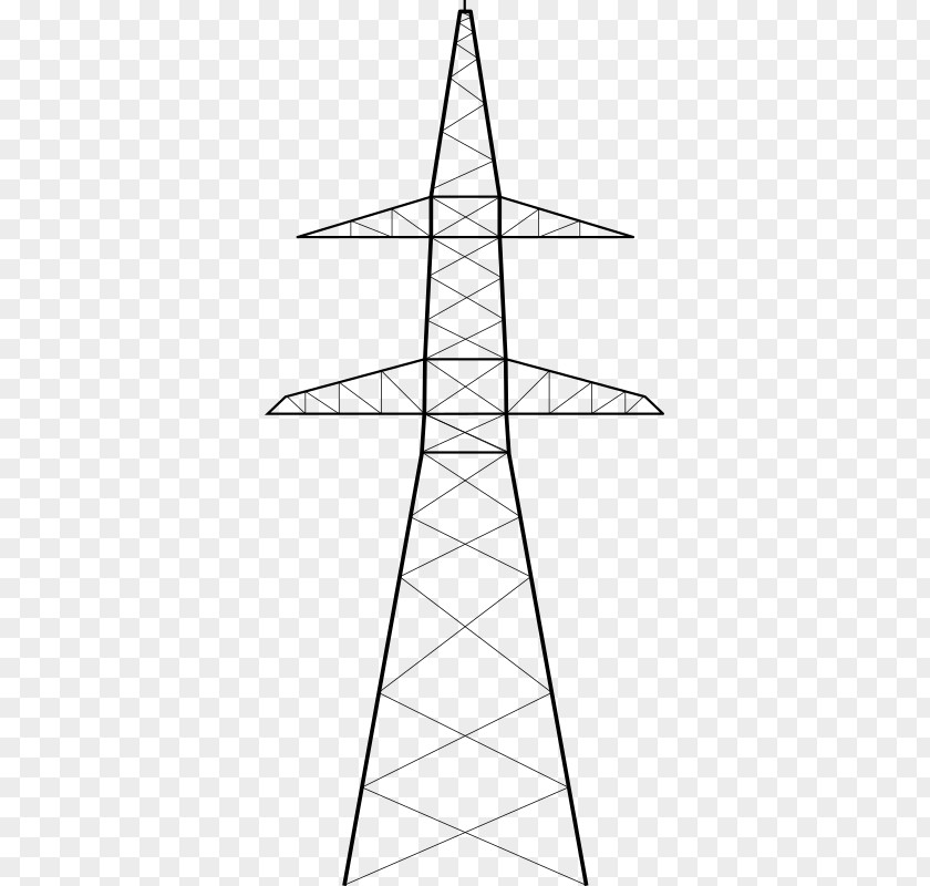 Transmission Tower Drawing Electric Power Electricity PNG