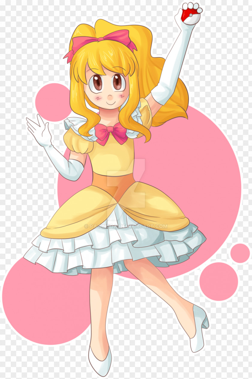 Yellow Dress Ash Ketchum Dawn Pokémon Trainer Image PNG