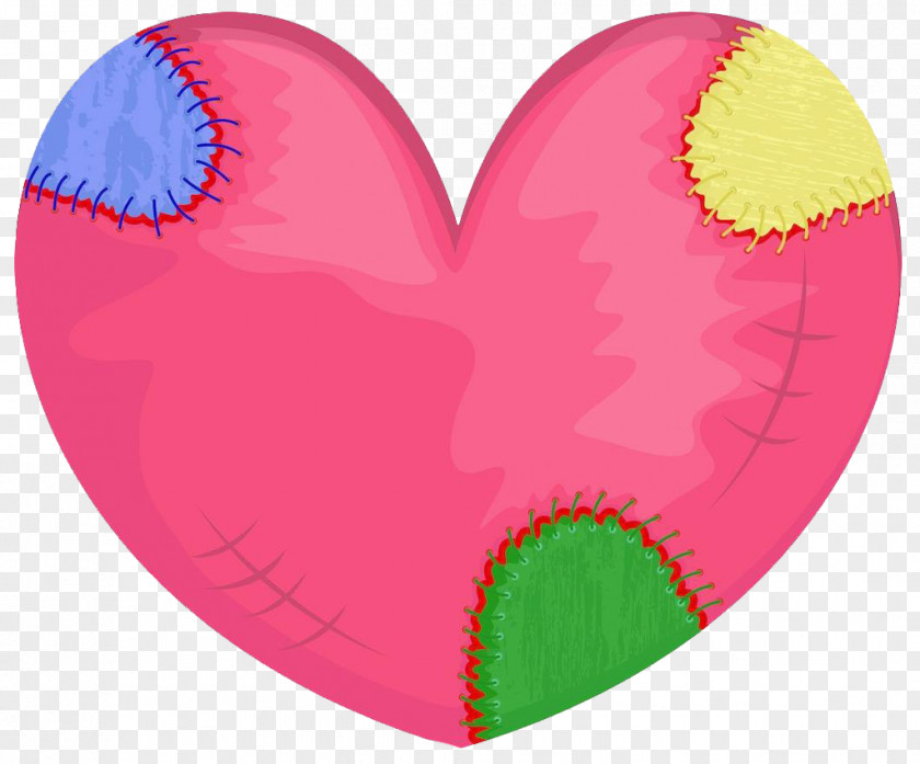 Heart-shaped Patch Download Computer File PNG