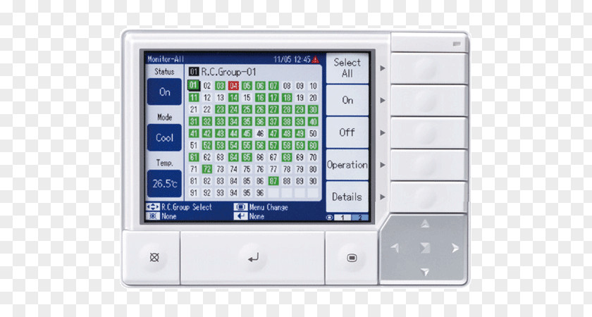 Hvac Control System Computer Software Fujitsu Remote Controls Variable Refrigerant Flow PNG