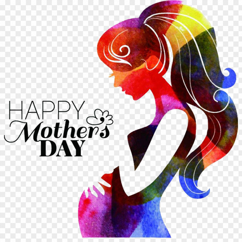 Long Hair Mother's Day Image 0 Illustration PNG