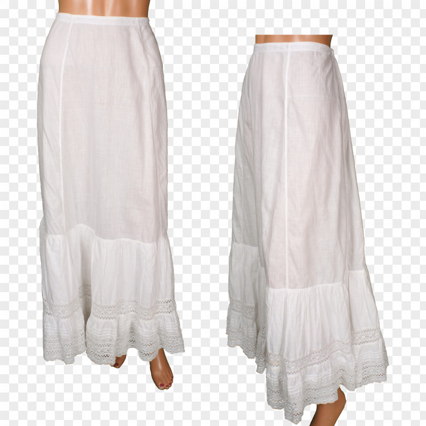 Sewn Up Slip Skirt Petticoat Dress Ruffle PNG