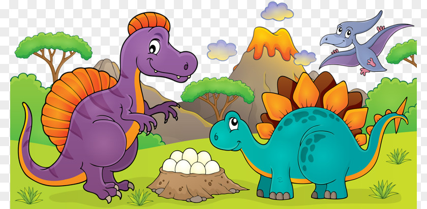 Two Dinosaurs Public Transport Timetable Lesson School Royalty-free Illustration PNG