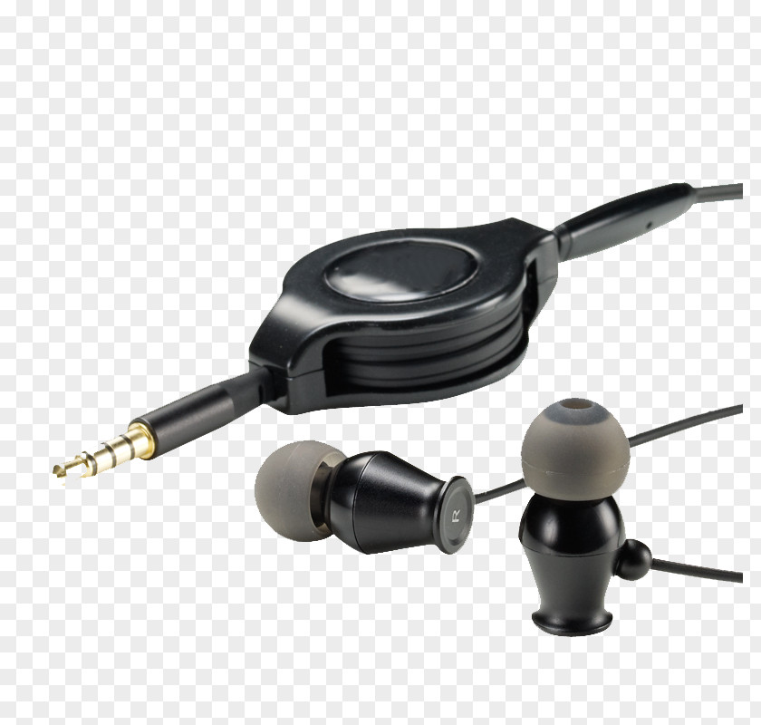 Black Retractable Headphones Microphone Taobao Headset PNG
