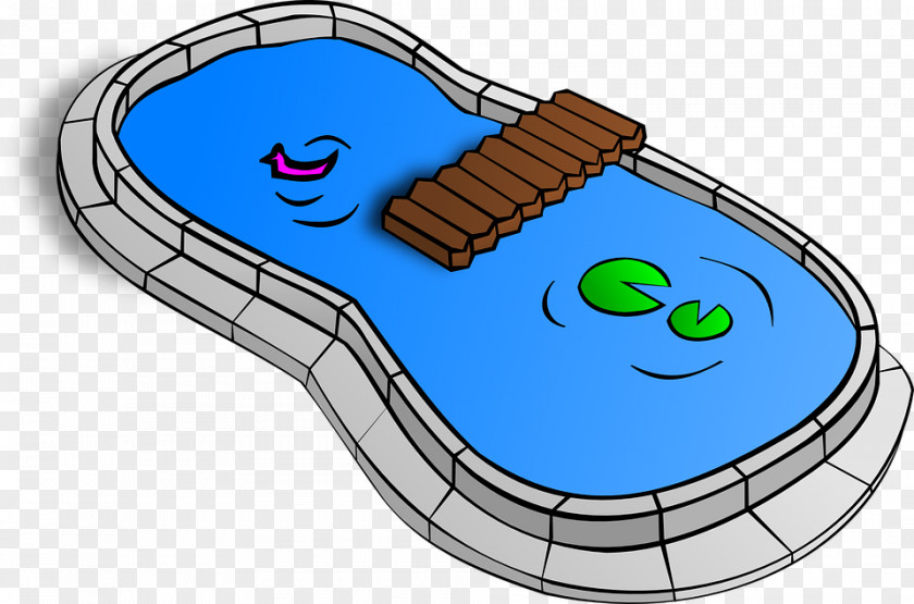 Cute Cartoon Blue Pool Swimming Free Content Clip Art PNG