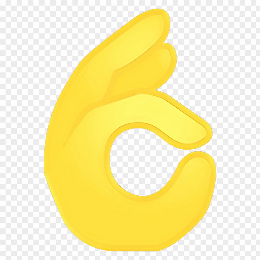 Gesture Symbol Yellow Background PNG