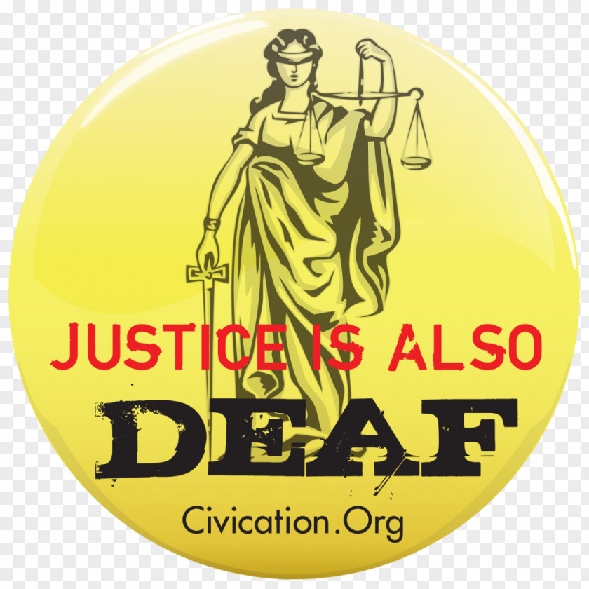 Logo Justice Deafblindness Deaf Culture Law Judge PNG