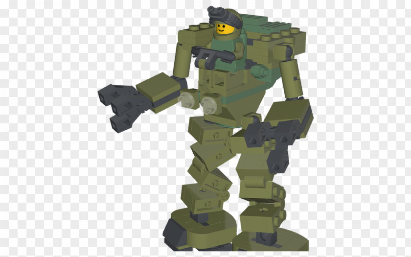 Military Robot Mecha Figurine PNG