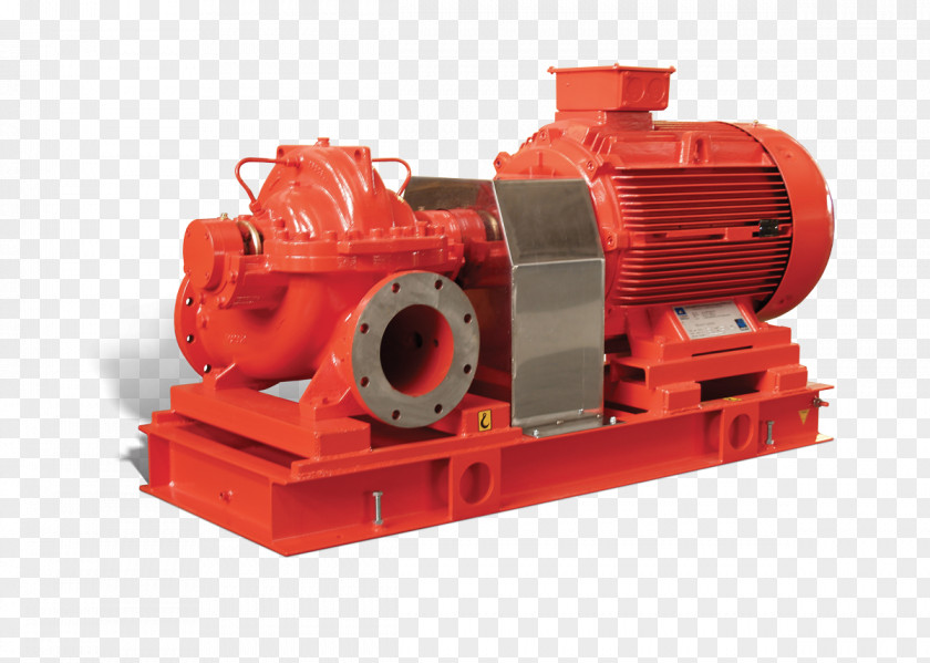 Motor Fire Pump Firefighting Sprinkler System Centrifugal PNG