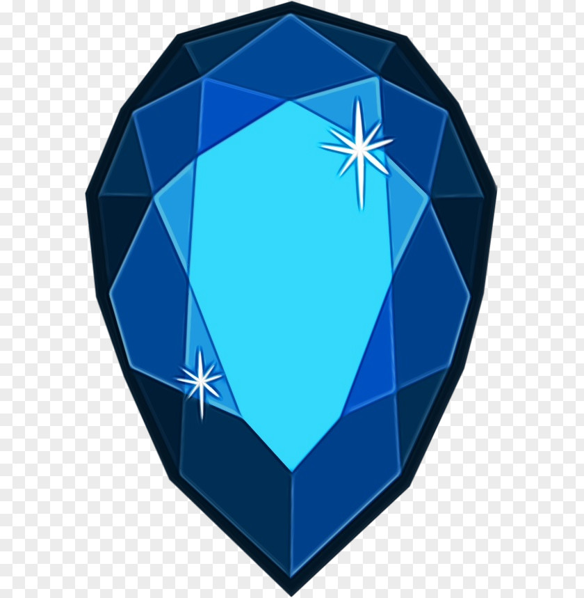 Symbol Logo Blue Cobalt Electric Pattern Gemstone PNG