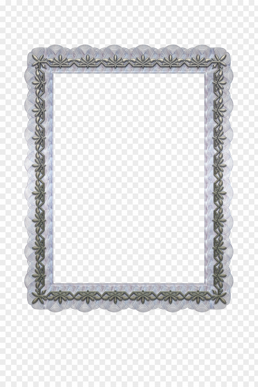 European-style Photo Frame Picture Frames Silver Rectangle PNG