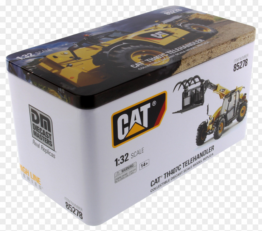 Excavator Caterpillar Inc. Die-cast Toy 1:50 Scale Backhoe Loader PNG