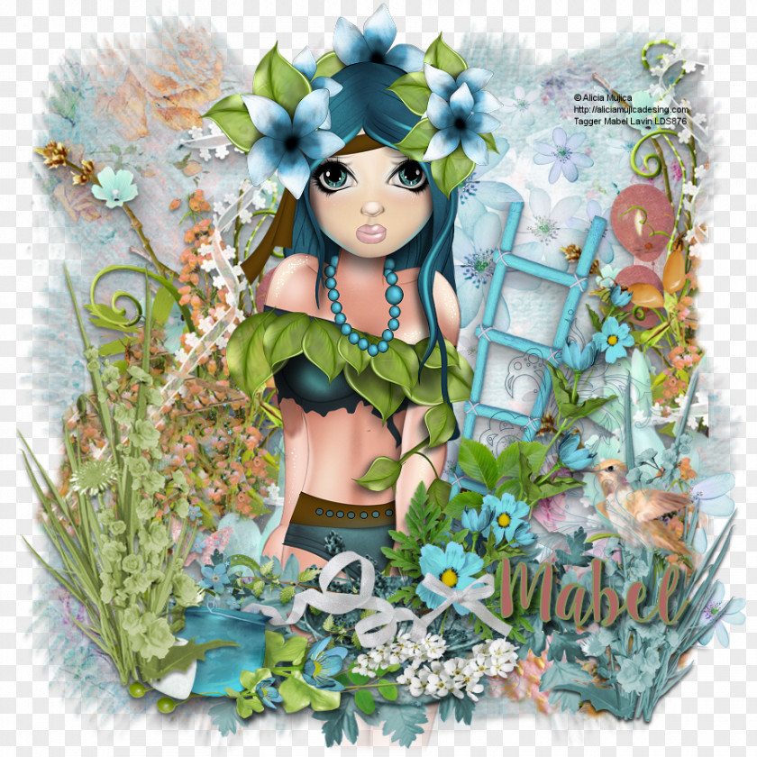 Fairy Floral Design Lilac PNG